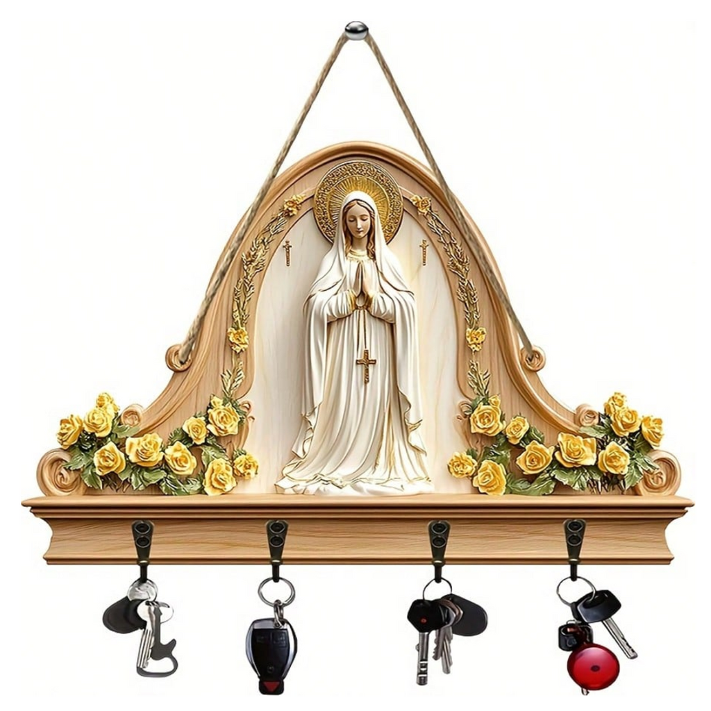 Virgin Mary Key Rack