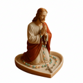 Jesus / Mary Statue With Tray