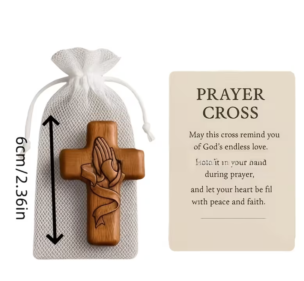 Comfort Pocket Cross with Prayer Card & Keepsake Bag