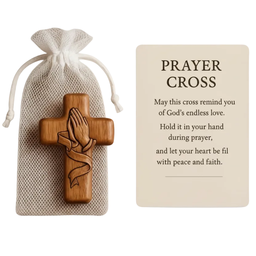 Comfort Pocket Cross with Prayer Card & Keepsake Bag