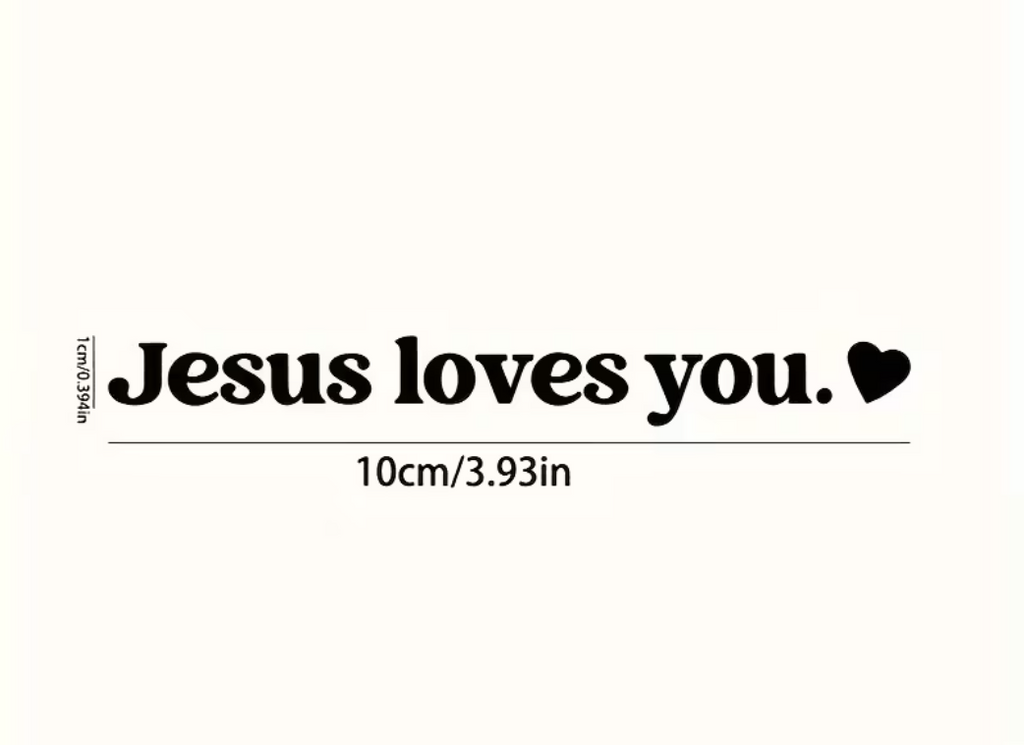 Jesus Loves You Decal