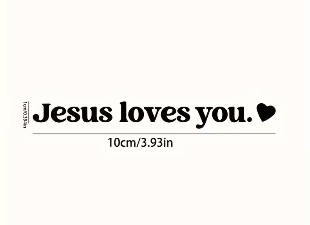 Jesus Loves You Decal