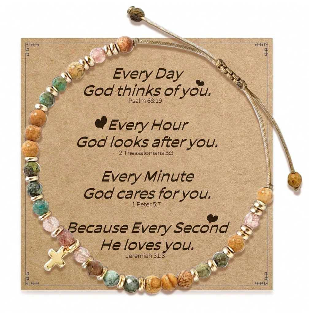 Cross Beaded Bracelet