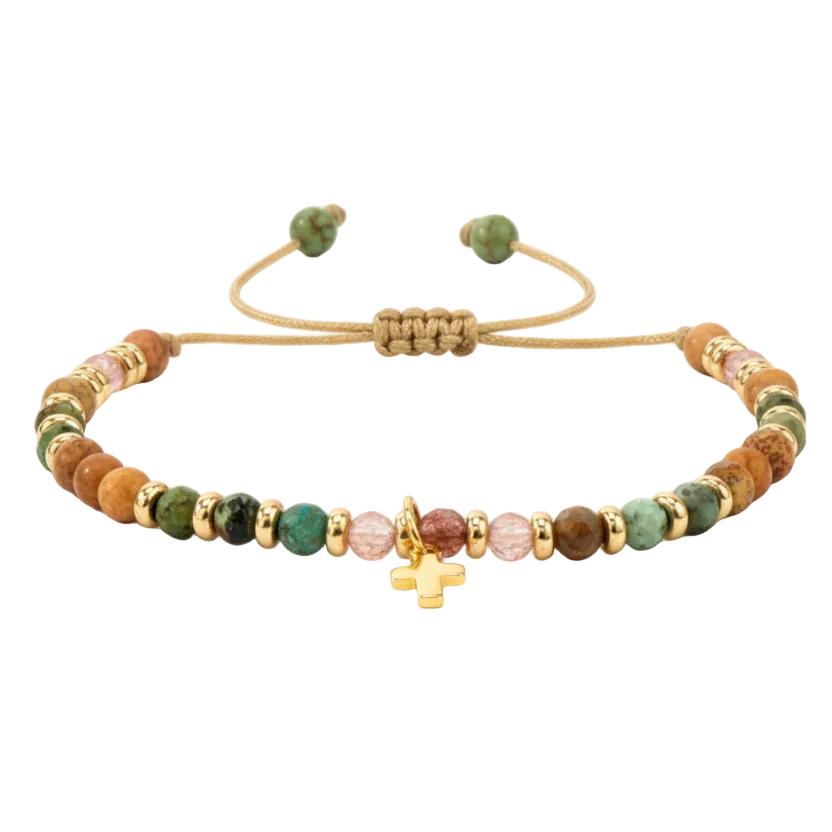 Cross Beaded Bracelet