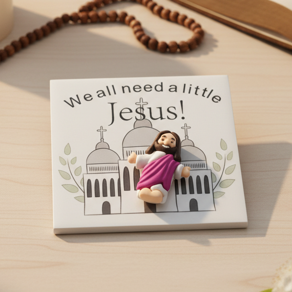 Jesus Mini Figure – "We All Need a Little Jesus"