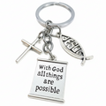 Bible Verse Keychain with Cross