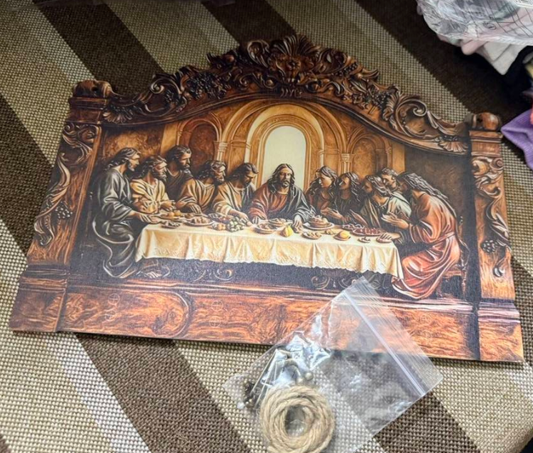 2D Printed Last Supper Scene Key Rack