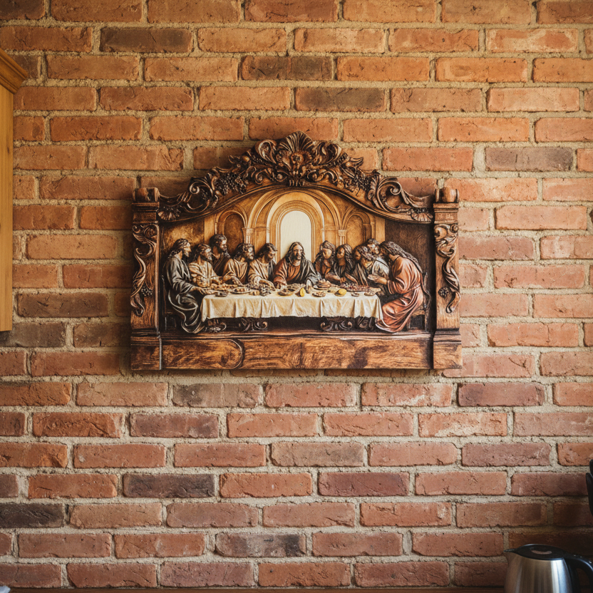 2D Printed Last Supper Scene Key Rack