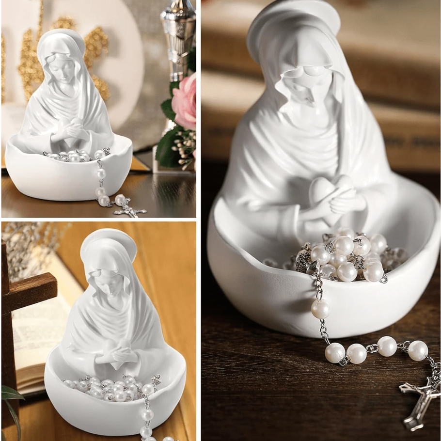 Virgin Mary Statue With Tray