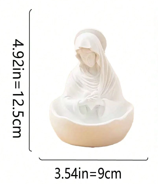 Virgin Mary Statue With Tray