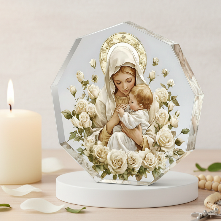 Virgin Mary Acrylic Ornament