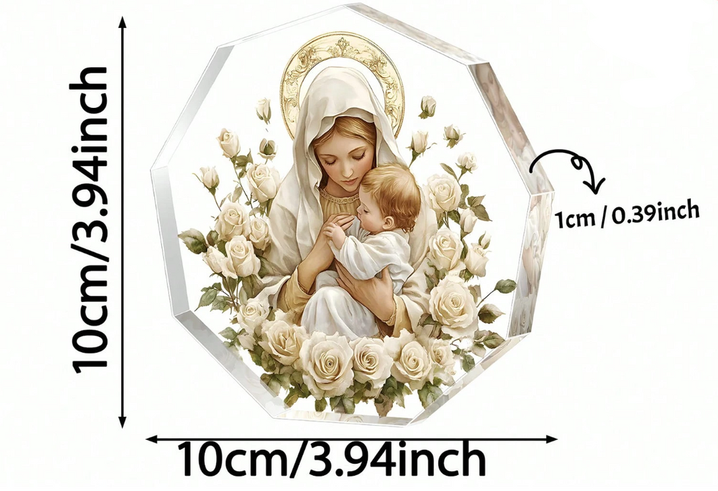 Virgin Mary Acrylic Ornament