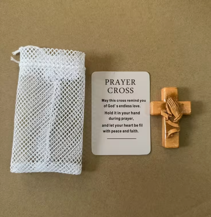Comfort Pocket Cross with Prayer Card & Keepsake Bag