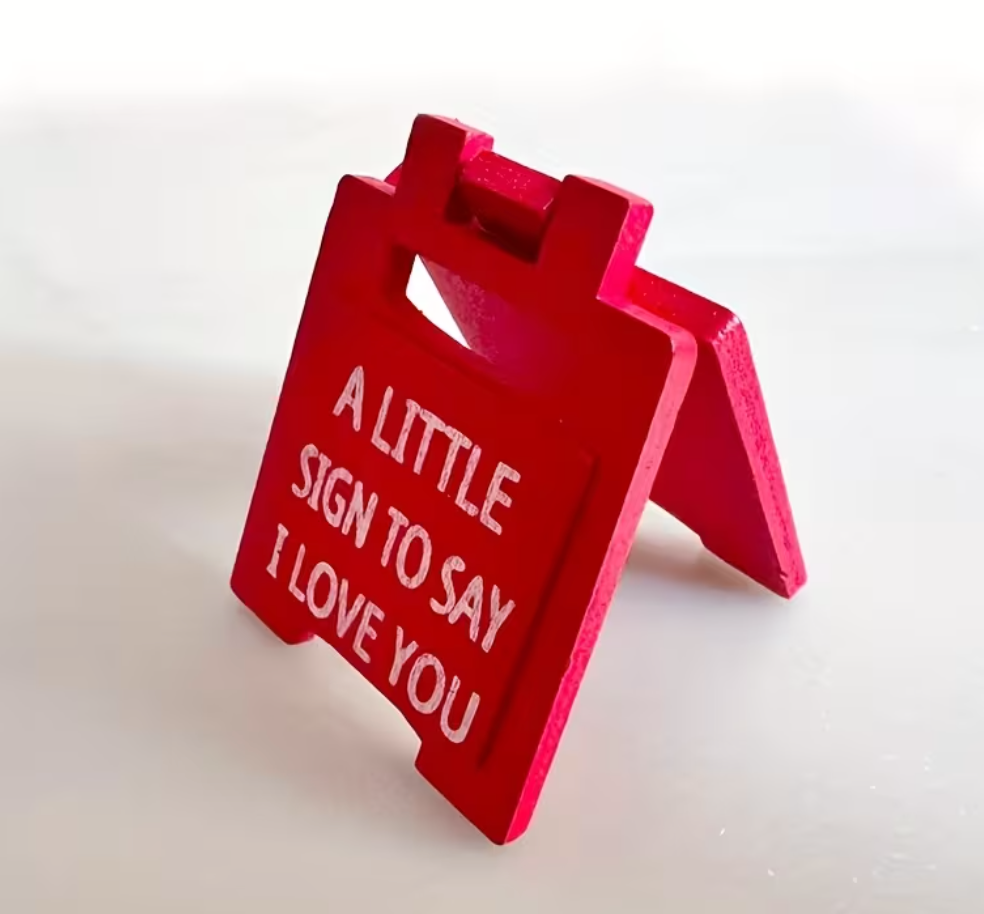 Mini Wooden Love Sign